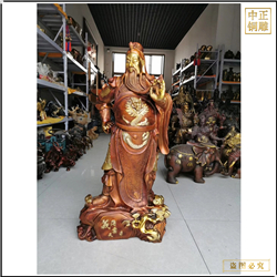 橫刀關羽銅像定制 橫刀關羽銅像定制