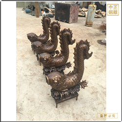 水族館小魚擺件銅雕塑 水族館小魚擺件銅雕塑