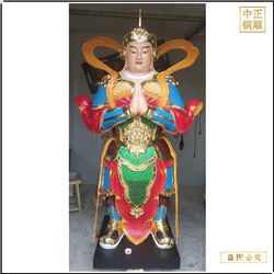 寺廟供奉韋陀銅雕佛像擺件 寺廟供奉韋陀銅雕佛像擺件