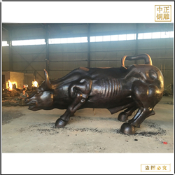 小區門口華爾街銅牛 小區門口華爾街銅牛