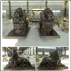 銅獅子小區門口擺件 銅獅子小區門口擺件