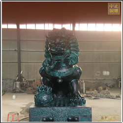 園林青銅獅子雕塑 園林青銅獅子雕塑