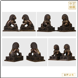 鑄銅獅子動(dòng)物雕塑 鑄銅獅子動(dòng)物雕塑