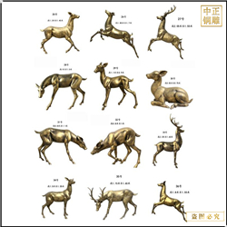 銅鹿雕塑批發價格 銅鹿雕塑批發價格