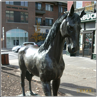 步行街銅馬雕塑 步行街銅馬雕塑