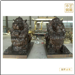 純銅獅子雕塑 純銅獅子雕塑