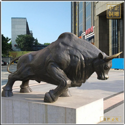 景觀開荒牛銅雕 景觀開荒牛銅雕