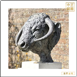 牛頭銅雕塑 牛頭銅雕塑