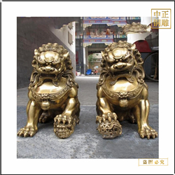 一對1.2米銅獅子 一對1.2米銅獅子