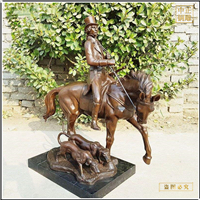 小型小孩人物銅馬雕塑 小型小孩人物銅馬雕塑