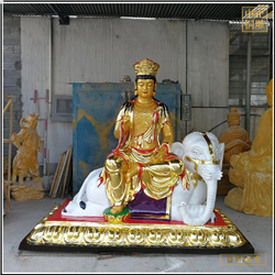 彩繪文殊普賢菩薩佛像定制 彩繪文殊普賢菩薩佛像定制