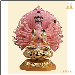 彩繪千手觀音銅佛像廠家 彩繪千手觀音銅佛像廠家