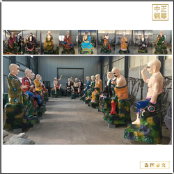 供應十八羅漢銅像擺件 供應十八羅漢銅像擺件