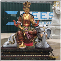 坐像文殊普賢銅佛像 坐像文殊普賢銅佛像