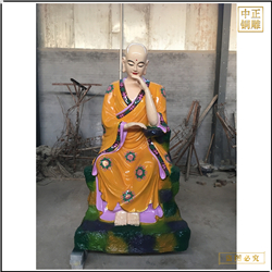 鑄銅貼金十八羅漢佛像 鑄銅貼金十八羅漢佛像