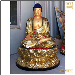 2.8米鎏金釋迦牟尼佛銅像 2.8米鎏金釋迦牟尼佛銅像