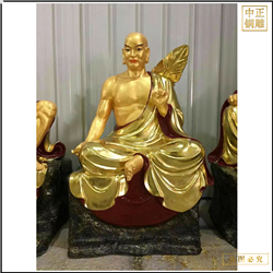 純銅貼金十八羅漢佛像 純銅貼金十八羅漢佛像