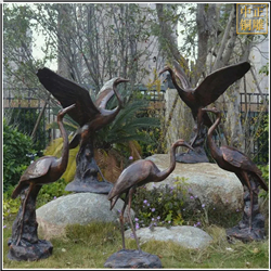 景觀仙鶴銅雕塑 景觀仙鶴銅雕塑