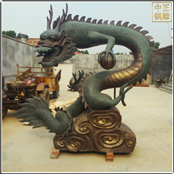 做舊鑄銅龍景觀雕塑 做舊鑄銅龍景觀雕塑