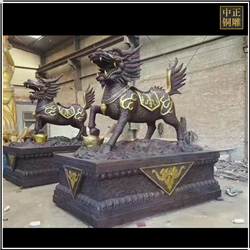 景觀銅獬豸動物雕塑 景觀銅獬豸動物雕塑