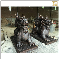 室外景觀銅獬豸雕塑擺件 室外景觀銅獬豸雕塑擺件