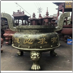 大號圓形銅香爐 大號圓形銅香爐