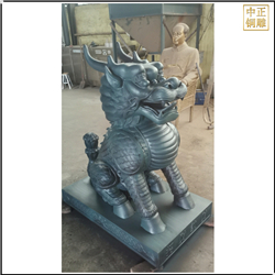 大型景觀銅麒麟雕塑 大型景觀銅麒麟雕塑