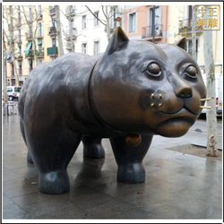 大肥貓景觀銅雕塑 大肥貓景觀銅雕塑