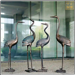 不同樣子銅仙鶴雕塑 不同樣子銅仙鶴雕塑