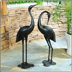 小型銅仙鶴雕塑擺件 小型銅仙鶴雕塑擺件