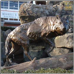 鑄銅關(guān)公 室外銅狼雕塑