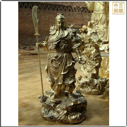 鑄銅關(guān)公 1.5米古銅色關(guān)公銅雕