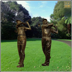 鑄銅關(guān)公 打球人物雕塑