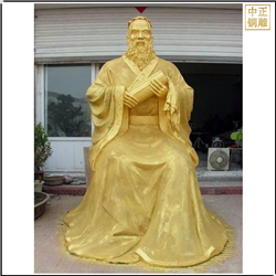 鑄銅關(guān)公 2米坐像孔子雕塑雕刻
