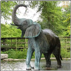 鑄銅關公 銅大象園林景觀雕塑