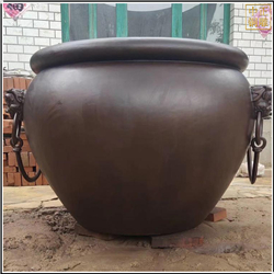 鑄銅關公 大型純銅大缸鑄造