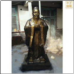 鑄銅關公 純銅校園孔子像