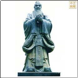 鑄銅關公 大型青銅孔子雕像