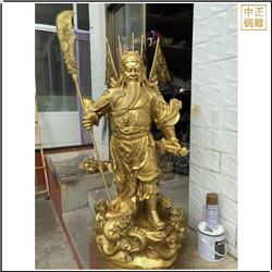 鑄銅關(guān)公 大型九龍關(guān)公雕像圖片