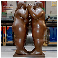 鑄銅關公 抽象胖女孩跳舞雕塑