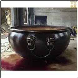 鑄銅關公 景區大號鑄銅大缸