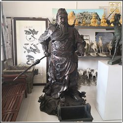 鑄銅關公 橫刀關公銅像