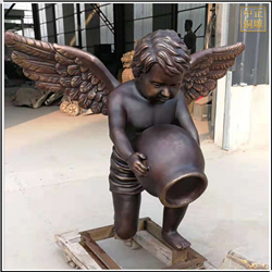 鑄銅關公 西方小天使人物雕塑