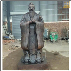 鑄銅關公 萬世師表孔老夫子雕塑