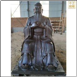 鑄銅關公 現貨銅雕孔子雕塑