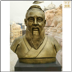 鑄銅關公 校園孔子半身像