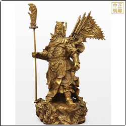 鑄銅關公 貼金九龍關公像鑄造