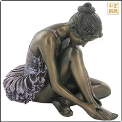 鑄銅關公 芭蕾舞女孩銅雕塑