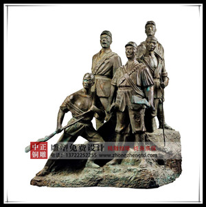 狼牙山五壯士雕塑 狼牙山五壯士雕塑
