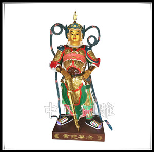 彩繪韋陀銅像 彩繪韋陀銅像
